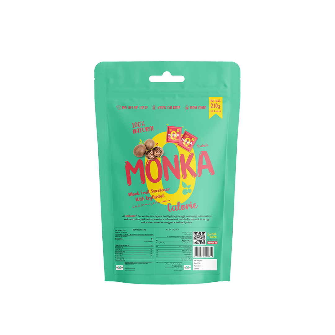Monka sweetener Sachets (70 Sachets)