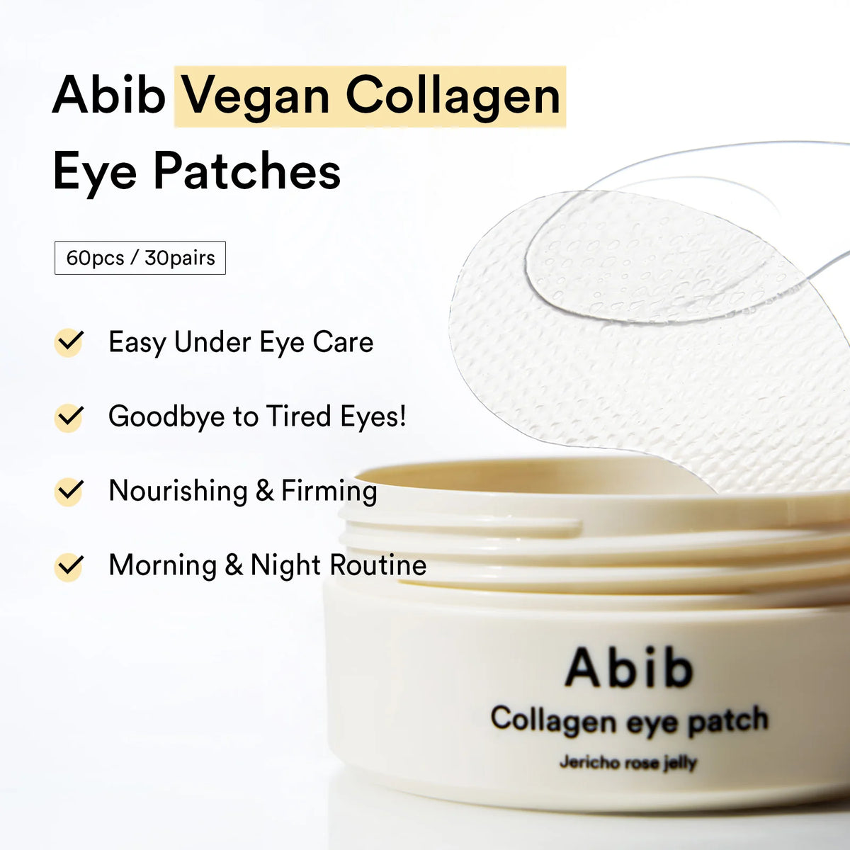 Abib Collagen eye patch Jericho rose jelly 60pcs
