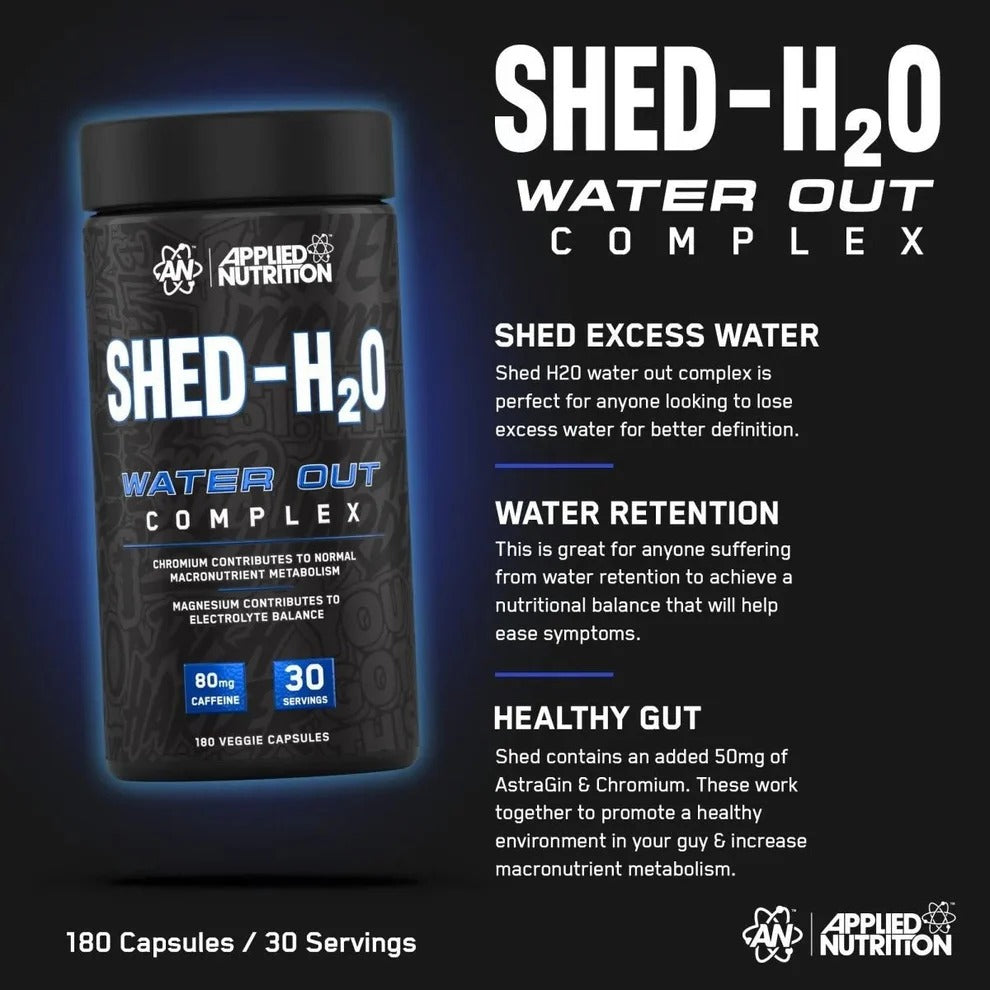 Applied Nutrition Shed H2O, 180 Capsules