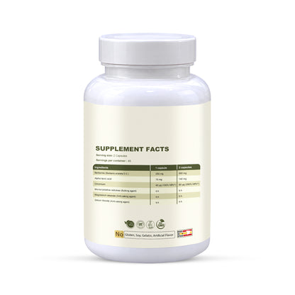 Floragate Berberine with ALA & Chromium – 90 Veg Capsules