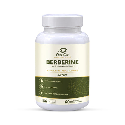 Floragate Berberine with ALA & Chromium – 90 Veg Capsules
