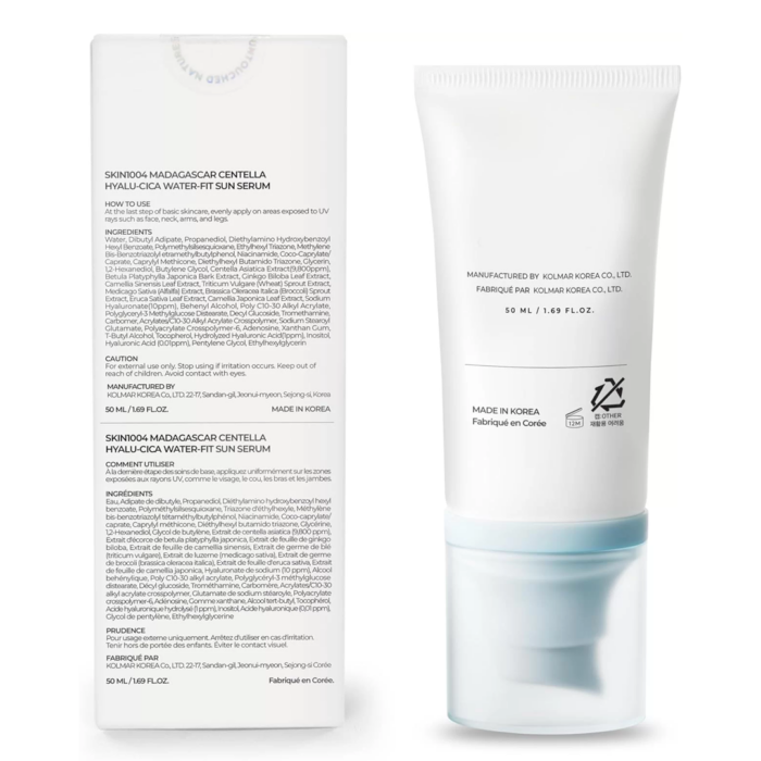 Skin1004 Madagascar Centella Hyalu Cica Water Fit Sunscreen Face Serum