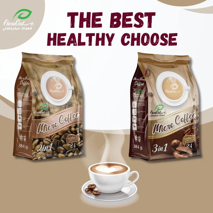 Bundle 4 packs floragate microcoffee 2 in 1 , without sweetener
