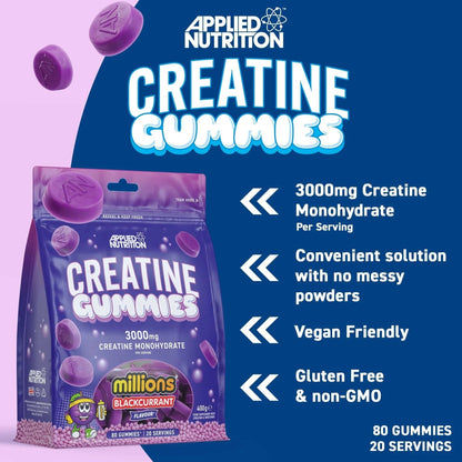 Creatine Monohydrate Gummies (20 Servings) Applied Nutrition