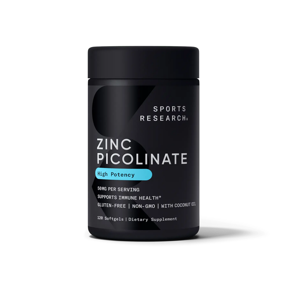 SR Zinc Picolinate with Coconut Oil 50mg / 120 softgels