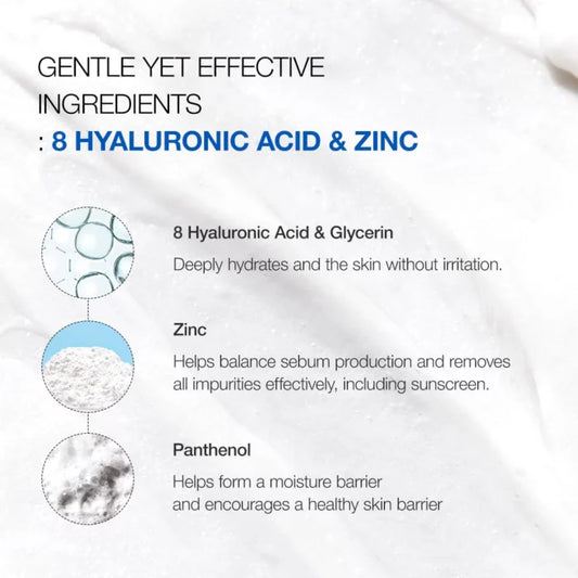Anua 8 Hyaluronic Acid Hydrating Gentle Foaming Cleanser 150ml