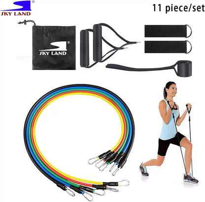 SKY LAND Resistance Bands High Quality 11 Piece Set