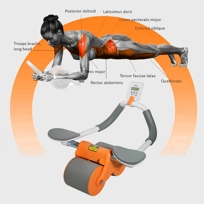 SKY LAND Abdominal Roller Wheel with Automatic Rebound and Smart Counter