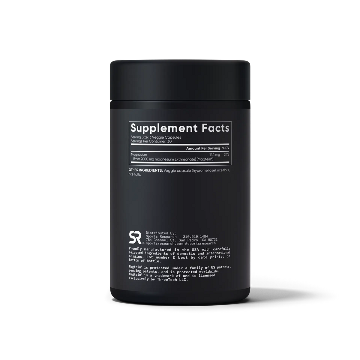 SR Magnesium L-Threonate 90 Veggie Capsules