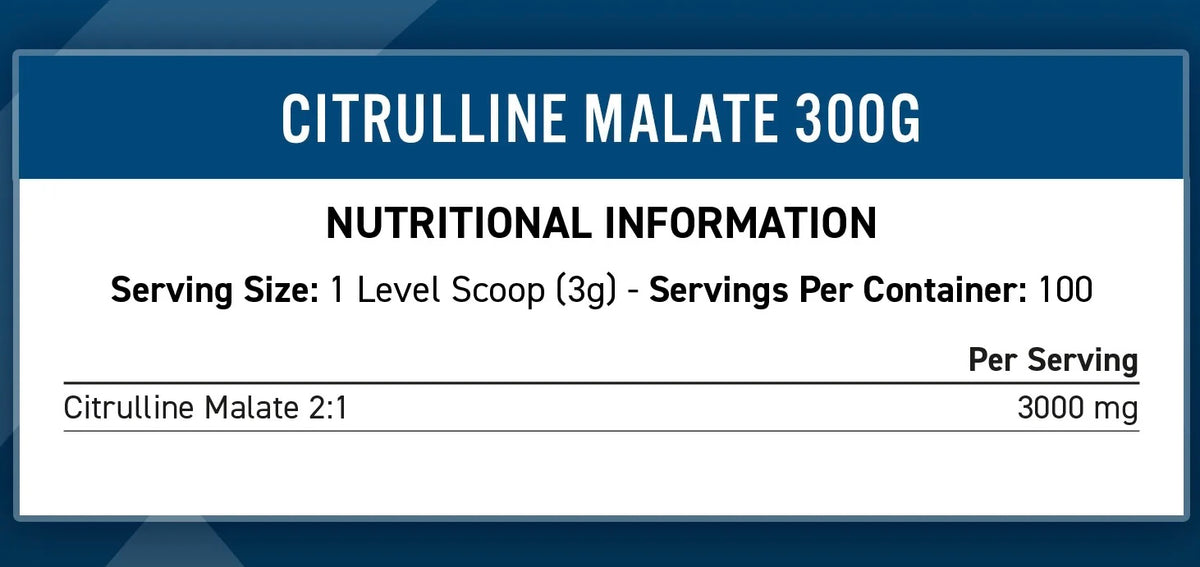 Applied Nutrition Citrulline Malate 300g / 100 Servings