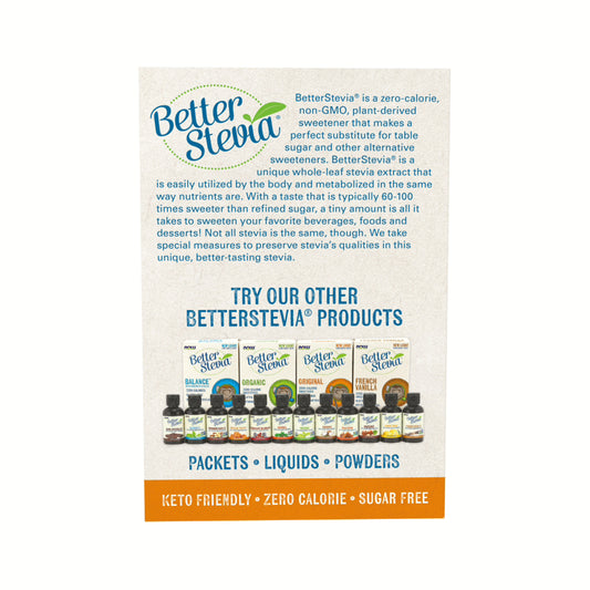 NOW Better Stevia 100 packets