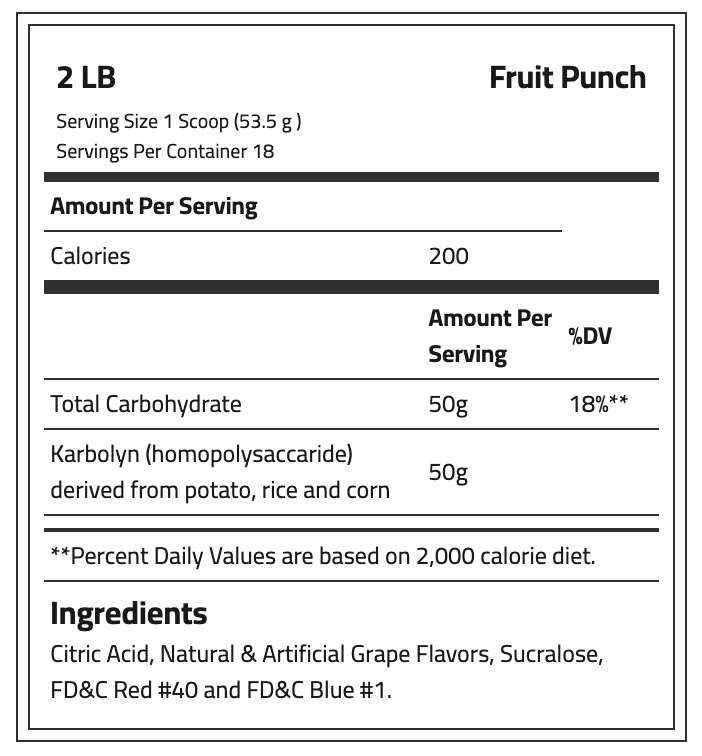 Efx Sports Karbolyn Fuel