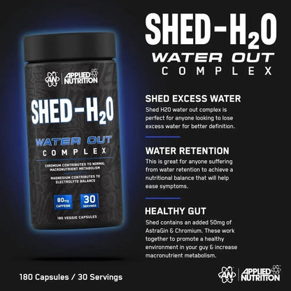 Applied Nutrition Shed H2O, 180 Capsules