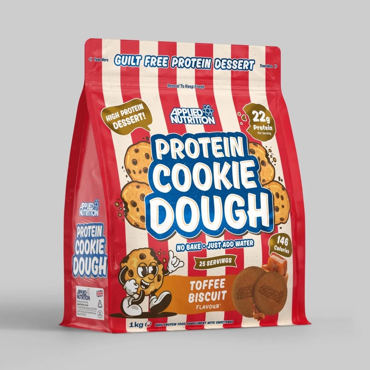 Applied Nutrition Protein Cookie Dough 1kg - Toffee Biscuit